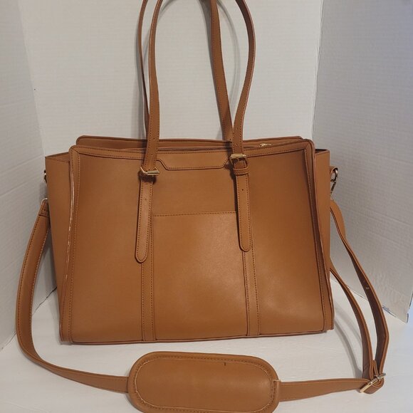 Lovelook Laptop Bag for Women Lightweight PU Laptop Tote Bag, Large Capacity... - Picture 5 of 10